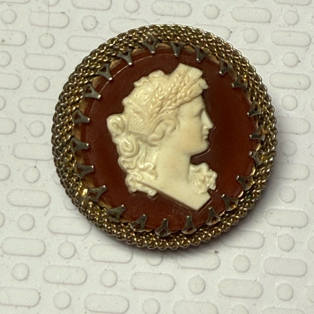 9.)Exquisite cameo brooch